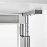 Höhenskala am Teleskopbein des höhenverstellbaren Schreibtischs ZENO 8 G von hjh OFFICE PRO