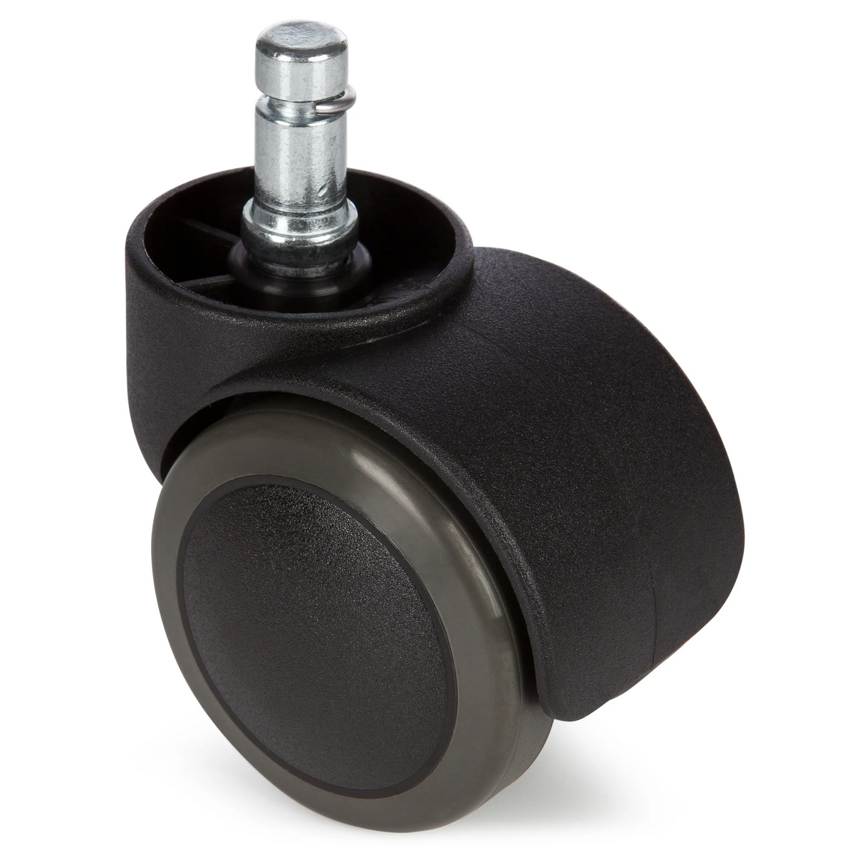 5x ROLO 10mm/50mm | Hartböden - Stuhlrollen - Schwarz