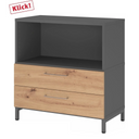 FlexWall | 2 OH | Schübe + Korpus | mit Sockelgestell - buerostuhl24