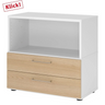 FlexWall | 2 OH | Schübe + Korpus | mit Stellfüßen - buerostuhl24