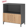 FlexWall | 2 OH | Türen + Korpus | mit Sockelgestell - buerostuhl24
