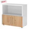FlexWall | 2 OH | Türen + Korpus | mit Stellfüßen - buerostuhl24
