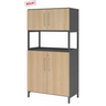 FlexWall | 4 OH | 2 x Türen + Rahmen | mit Sockelgestell - buerostuhl24