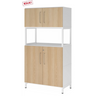 FlexWall | 4 OH | 2 x Türen + Rahmen | mit Sockelgestell - buerostuhl24