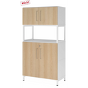 FlexWall | 4 OH | 2 x Türen + Rahmen | mit Sockelgestell - buerostuhl24