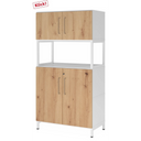 FlexWall | 4 OH | 2 x Türen + Rahmen | mit Sockelgestell - buerostuhl24
