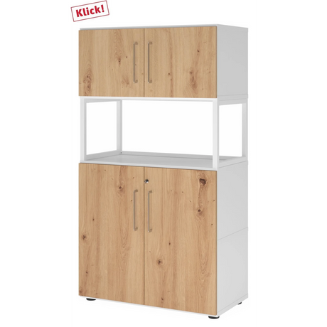 FlexWall | 4 OH | 2 x Türen + Rahmen | mit Stellfüßen - buerostuhl24