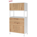 FlexWall | 4 OH | 2 x Türen + Schübe + Rahmen | mit Sockelgestell - buerostuhl24
