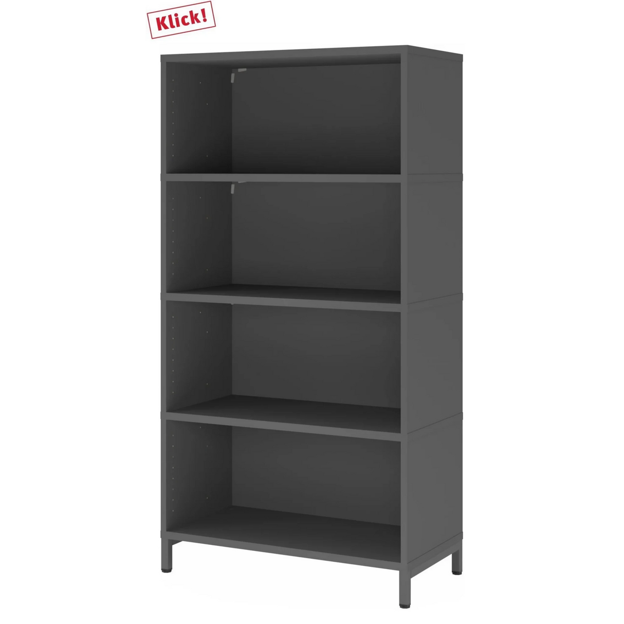 FlexWall | 4 OH | 4 x Korpus mit Sockelgestell - buerostuhl24