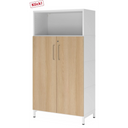 FlexWall | 4 OH | Türen + Korpus | mit Sockelgestell - buerostuhl24