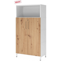 FlexWall | 4 OH | Türen + Korpus | mit Sockelgestell - buerostuhl24