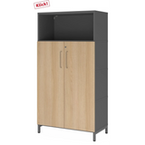 FlexWall | 4 OH | Türen + Korpus | mit Sockelgestell - buerostuhl24