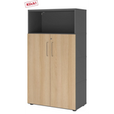 FlexWall | 4 OH | Türen + Korpus | mit Stellfüßen - buerostuhl24