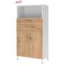 FlexWall | 4 OH | Türen + Schübe + Korpus | mit Sockelgestell - buerostuhl24