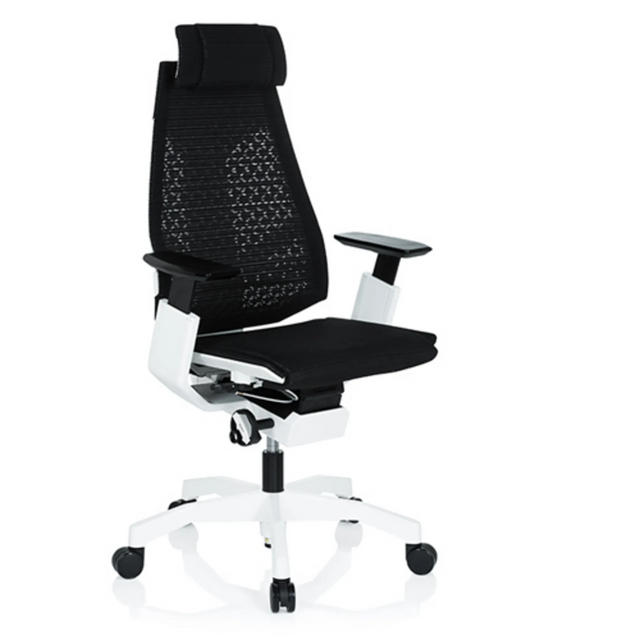 GENIDIA PRO WHITE | Netz | NEW - High End Bürostuhl - buerostuhl24