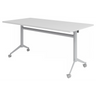 KALA 16 | Klapptisch fahrbar | 160 cm | Silber - Konferenztisch - buerostuhl24