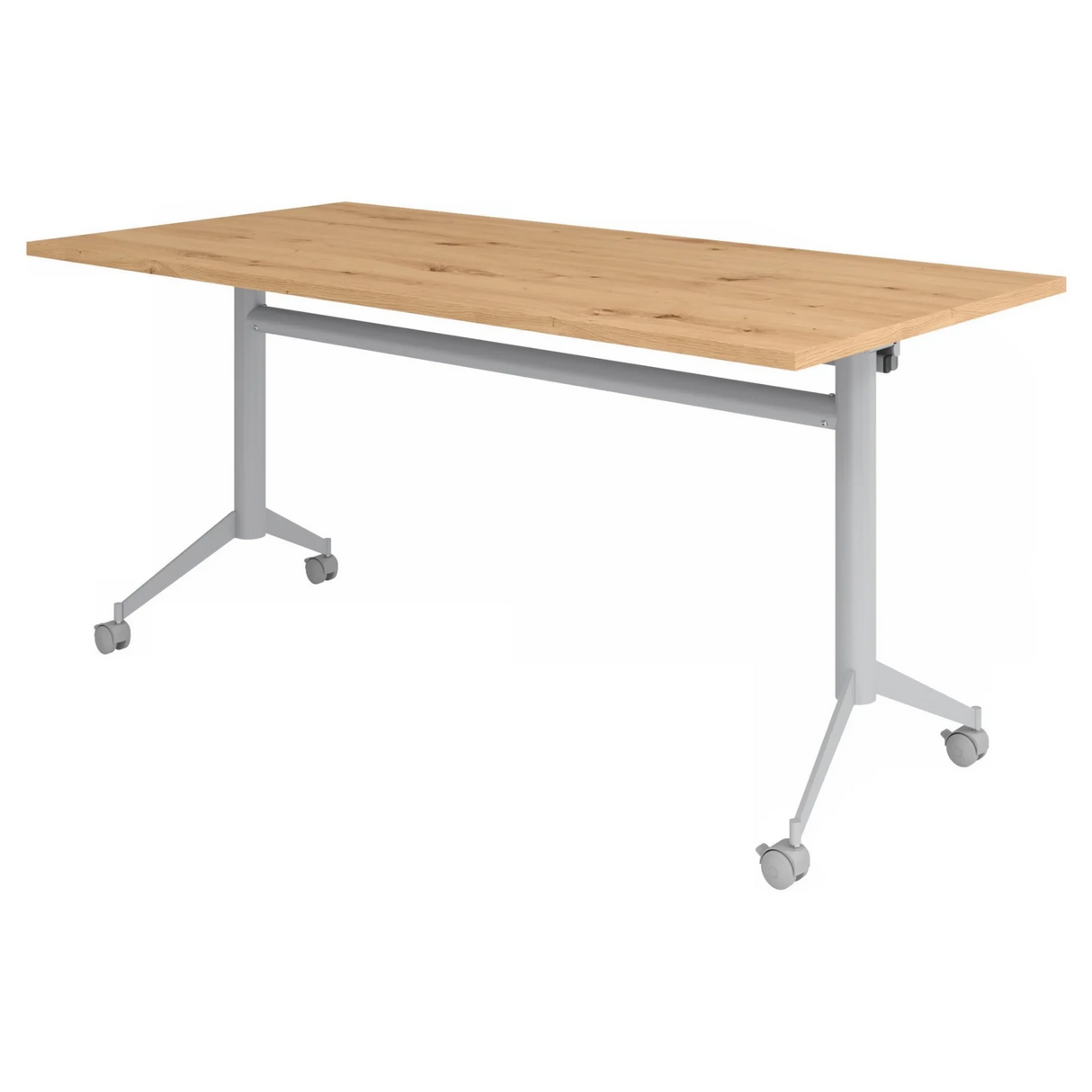 KALA 16 | Klapptisch fahrbar | 160 cm | Silber - Konferenztisch - buerostuhl24