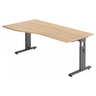 MEGA 18 G | 180x100 | Schreibtisch höhenverstellbar - buerostuhl24