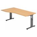 MEGA 18 G | 180x100 | Schreibtisch höhenverstellbar - buerostuhl24