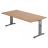 MEGA 2E G | 200x100 | Schreibtisch höhenverstellbar - buerostuhl24