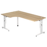 MEGA 82 W | 200x120 | Schreibtisch höhenverstellbar - buerostuhl24