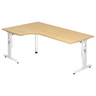 MEGA 82 W | 200x120 | Schreibtisch höhenverstellbar - buerostuhl24