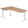MEGA 82 W | 200x120 | Schreibtisch höhenverstellbar - buerostuhl24
