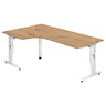 MEGA 82 W | 200x120 | Schreibtisch höhenverstellbar - buerostuhl24