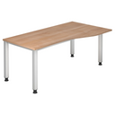 QUEO 18 S | 180x100 | Schreibtisch höhenverstellbar - buerostuhl24