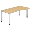 QUEO 18 S | 180x100 | Schreibtisch höhenverstellbar - buerostuhl24