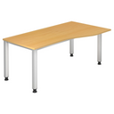 QUEO 18 S | 180x100 | Schreibtisch höhenverstellbar - buerostuhl24