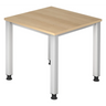 QUEO 8 S | 80x80 | Schreibtisch höhenverstellbar - buerostuhl24