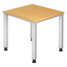 QUEO 8 S | 80x80 | Schreibtisch höhenverstellbar - buerostuhl24