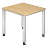 QUEO 8 S | 80x80 | Schreibtisch höhenverstellbar - buerostuhl24