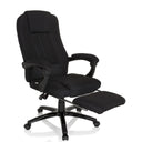 Schwarzer Homeoffice Chefsessel RELAX CL190 mit integrierter Fußstütze und Armlehnen von MyBuero