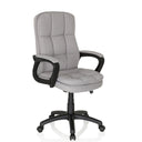 Home-Office-Chefsessel RELAX CX 120 mit grauem Stoffbezug und schwarzen Armlehnen von MyBuero