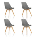 SCANDI 4 | 4er Pack - Schalenstuhl