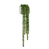 Künstliche Hängepflanze Senecio Climb in grüner Farbe mit weißem Übertopf von hjh OFFICE