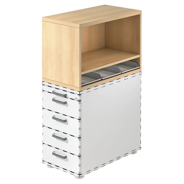 SIGNA SCA1 | Aufsatz-Regal zu SIGNA SC - Standcontainer - buerostuhl24