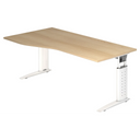 UNDA 18 W | 180x100 | Schreibtisch höhenverstellbar - buerostuhl24