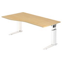 UNDA 18 W | 180x100 | Schreibtisch höhenverstellbar - buerostuhl24