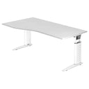 UNDA 18 W | 180x100 | Schreibtisch höhenverstellbar - buerostuhl24