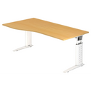 UNDA 18 W | 180x100 | Schreibtisch höhenverstellbar - buerostuhl24