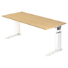 UNDA 19 W | 180x80 | Schreibtisch höhenverstellbar - buerostuhl24