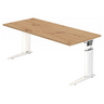 UNDA 19 W | 180x80 | Schreibtisch höhenverstellbar - buerostuhl24