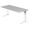 UNDA 19 W | 180x80 | Schreibtisch höhenverstellbar - buerostuhl24
