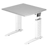 UNDA 8 W | 80x80 | Schreibtisch höhenverstellbar - buerostuhl24