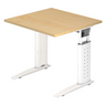 UNDA 8 W | 80x80 | Schreibtisch höhenverstellbar - buerostuhl24