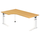 UNDA 82 W | 200x120 | Schreibtisch höhenverstellbar - buerostuhl24