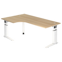 UNDA 82 W | 200x120 | Schreibtisch höhenverstellbar - buerostuhl24